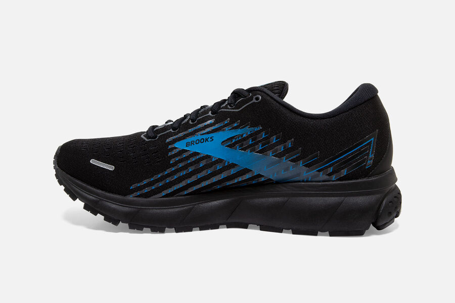 Brooks Ghost 13 GTX Road Running Shoes Mens - Black/Blue - YVILN-4271